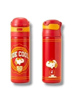 Snoopy Joe Cool 50 YEARS Red and Yellow Stainless Steel Bottle by PEANUTS